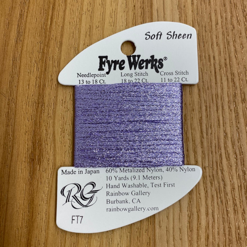 Fyre Werks Soft Sheen FT7 Lavender - KC Needlepoint