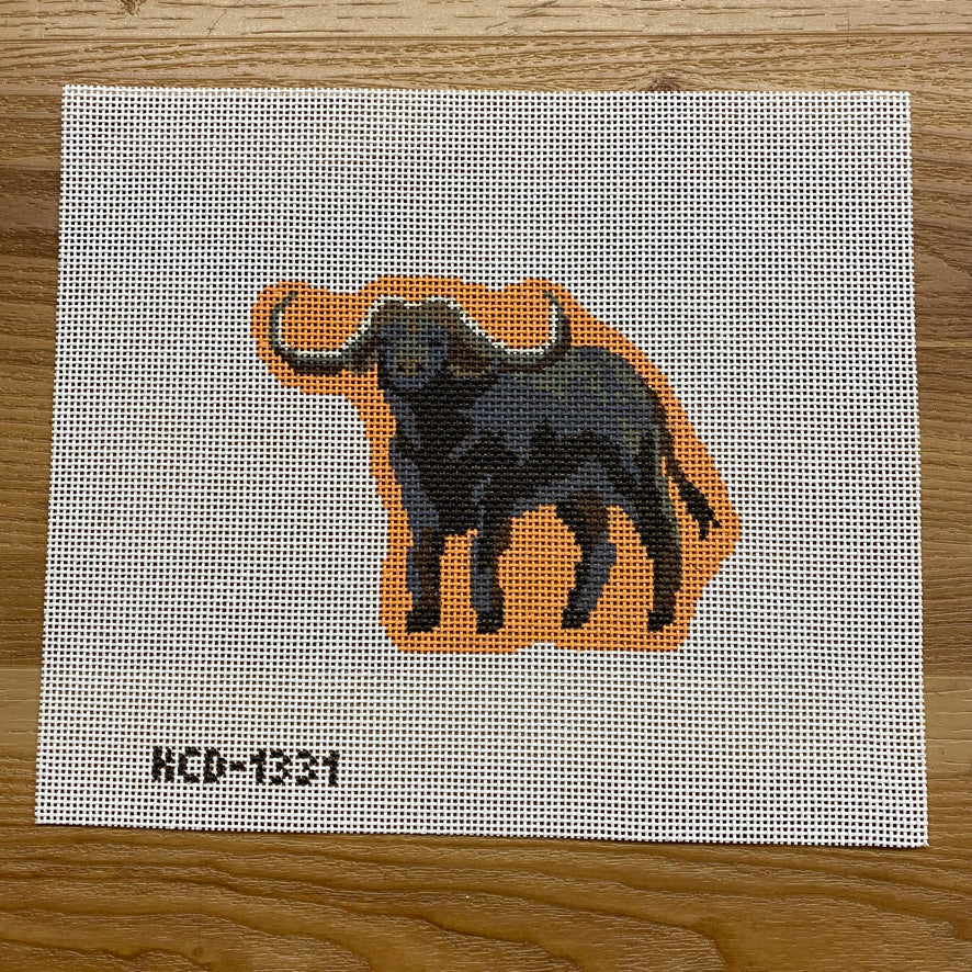 Water Buffalo Ornament Canvas - KC Needlepoint
