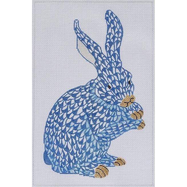 Herend Standing Bunny Needlepoint Canvas - KC Needlepoint