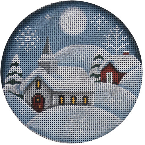 Country Church Canvas - KC Needlepoint