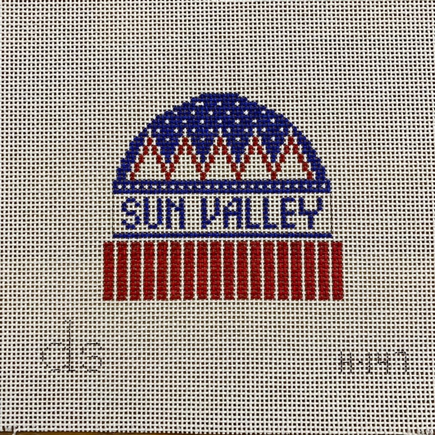 Sun Valley Hat Needlepoint Canvas - KC Needlepoint