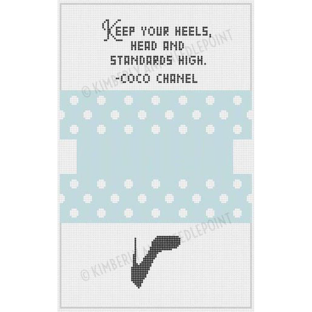 High Heels Chanel Canvas - KC Needlepoint