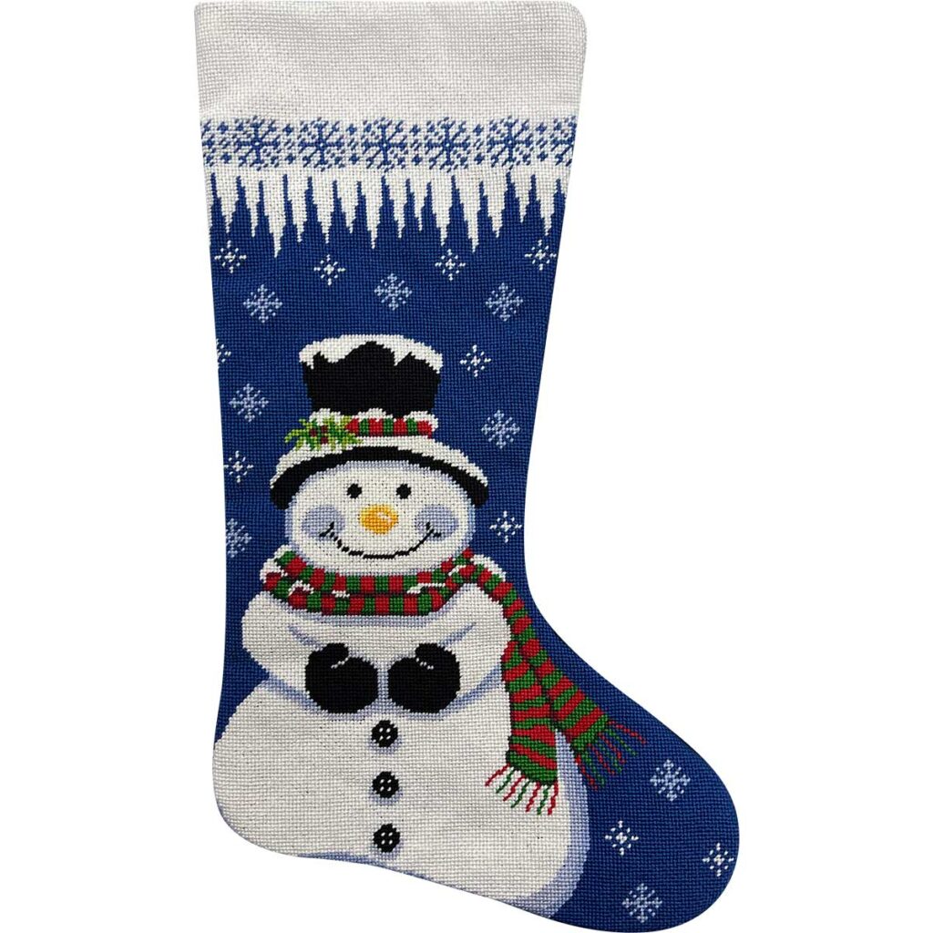 Snowman Stocking Stocking Kit - KC Needlepoint