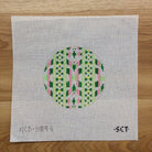 Ribbon Round Canvas - KC Needlepoint