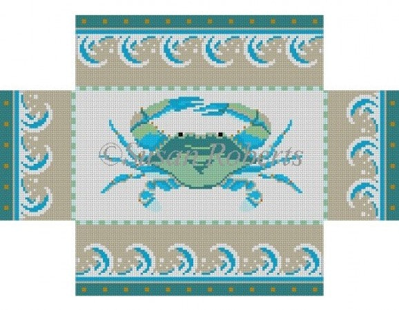 Maryland Crab Brick Cover - needlepoint
