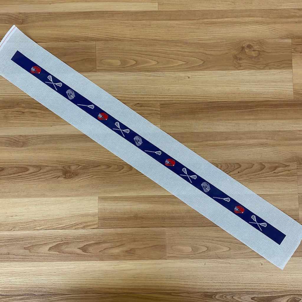 Lacrosse Belt Canvas - needlepoint