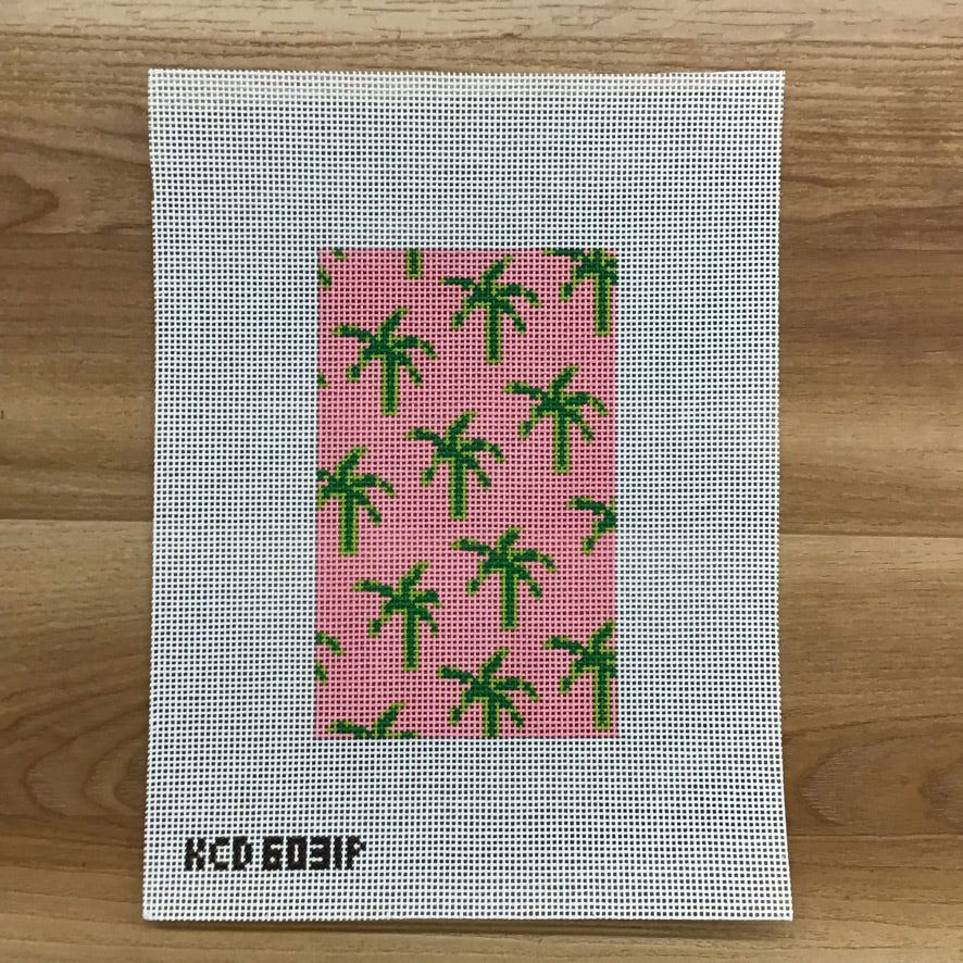 Palm Sunglass Case Canvas - KC Needlepoint