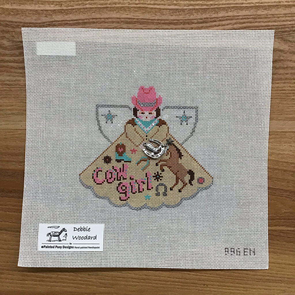 Cowgirl Angel Canvas - KC Needlepoint