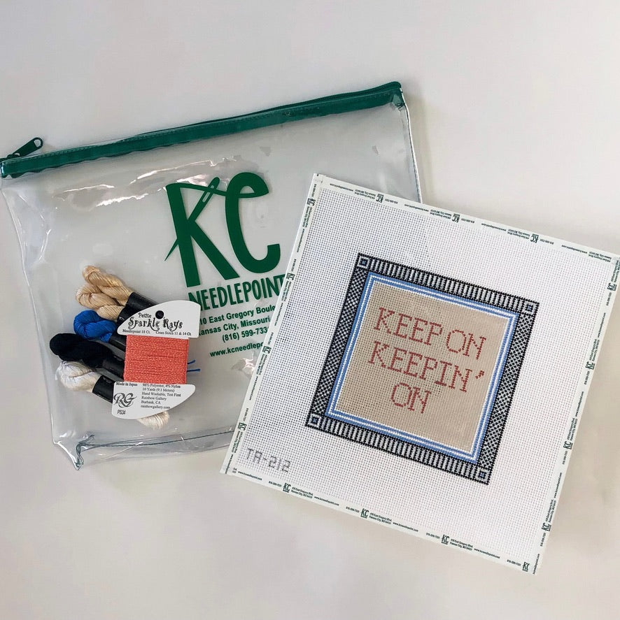 Keep on Keepin' On Kit - KC Needlepoint
