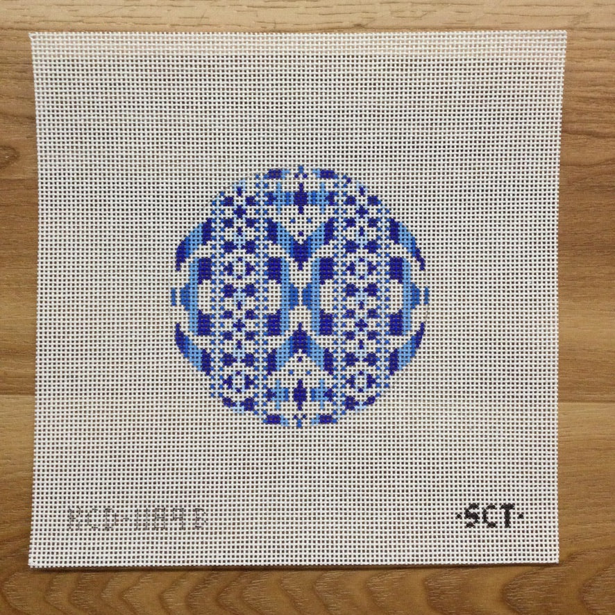Bird Canvas - Great Blue Heron 18 mesh handpainted 4 Sq. Needlepoint  Canvas by Danji Designs
