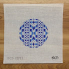 Ribbon Round Canvas - KC Needlepoint