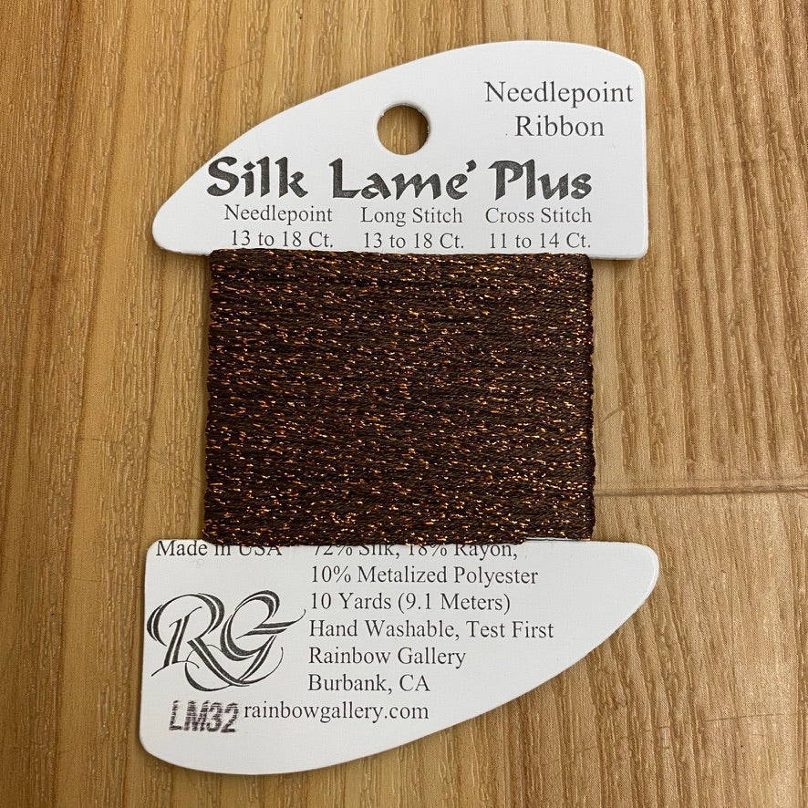 Silk Lamé Braid Plus LM32 Coffee - KC Needlepoint