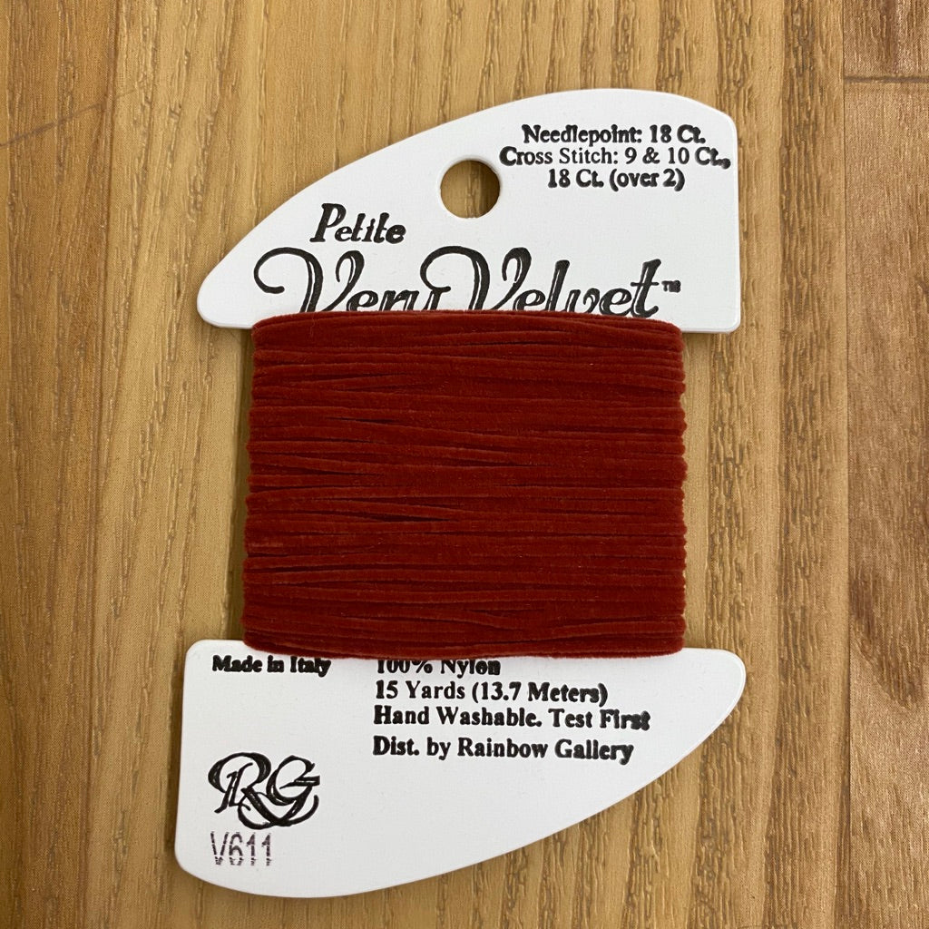 Petite Very Velvet V611 Brick Red - KC Needlepoint