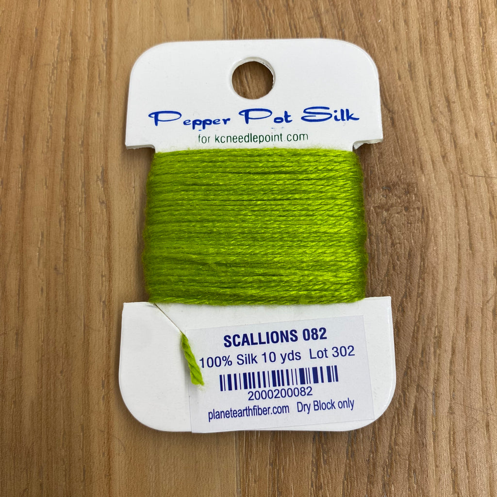 Pepper Pot Silk Card 082 Scallion - KC Needlepoint