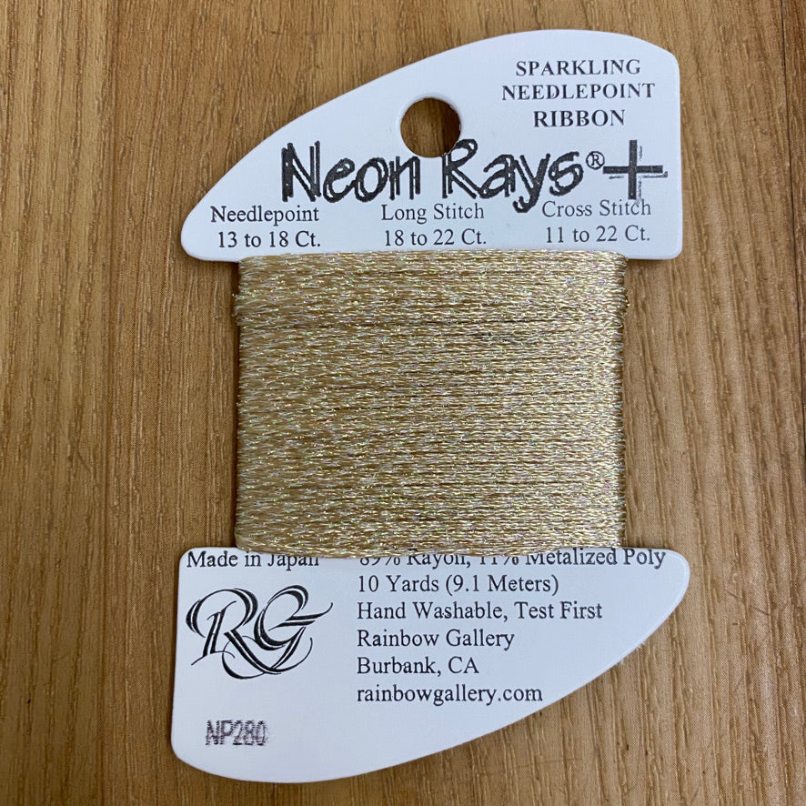 Neon Rays+ NP280 Sand Gold - KC Needlepoint