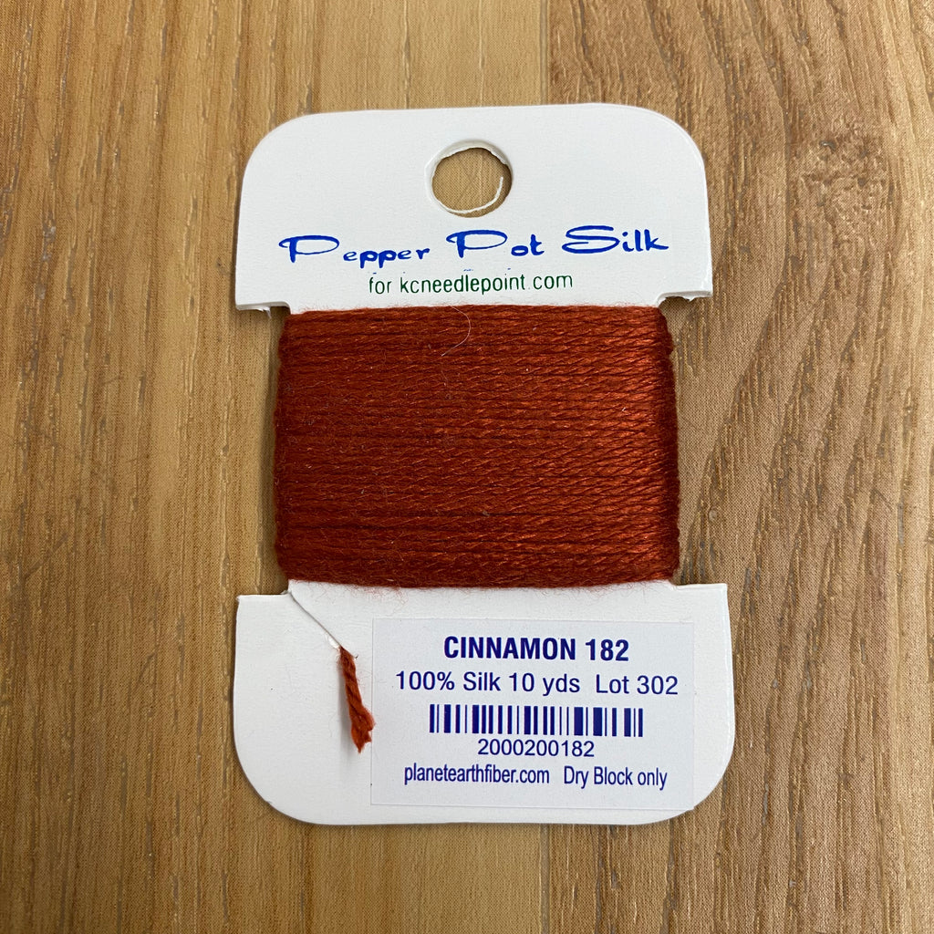 Pepper Pot Silk Card 182 Cinnamon - KC Needlepoint