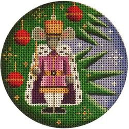Mouse King Round Canvas - KC Needlepoint