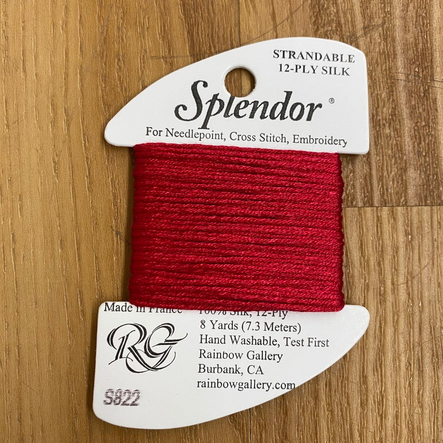 Splendor S822 Dark Red - KC Needlepoint