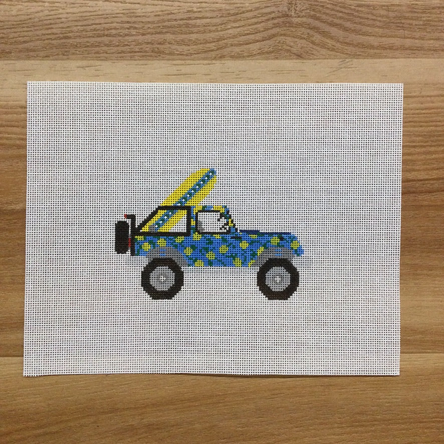 Positano Jeep Canvas - KC Needlepoint