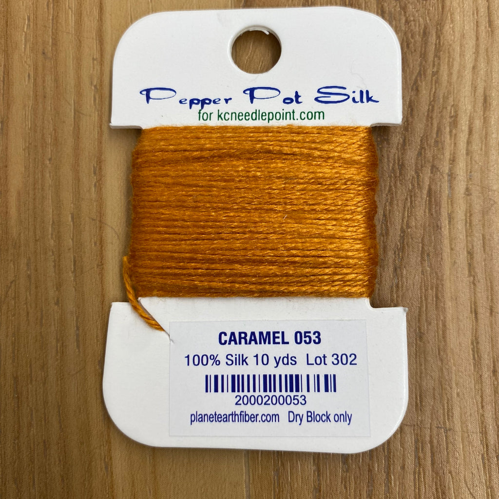 Pepper Pot Silk Card 053 Caramel - KC Needlepoint