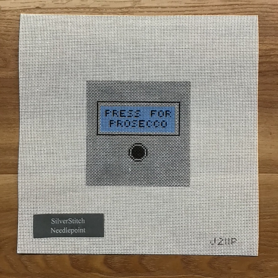 Press for Prosecco Canvas - KC Needlepoint