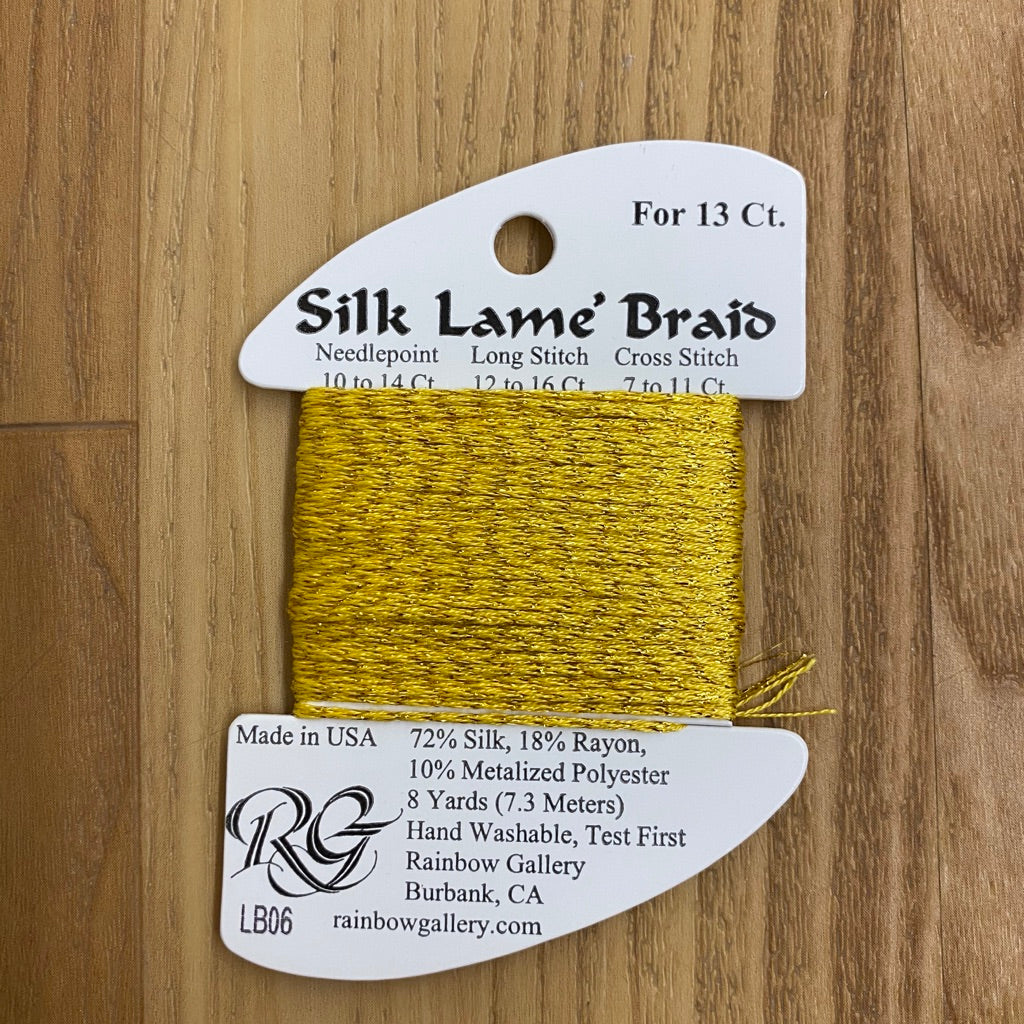 Silk Lamé Braid LB06 Gold - KC Needlepoint
