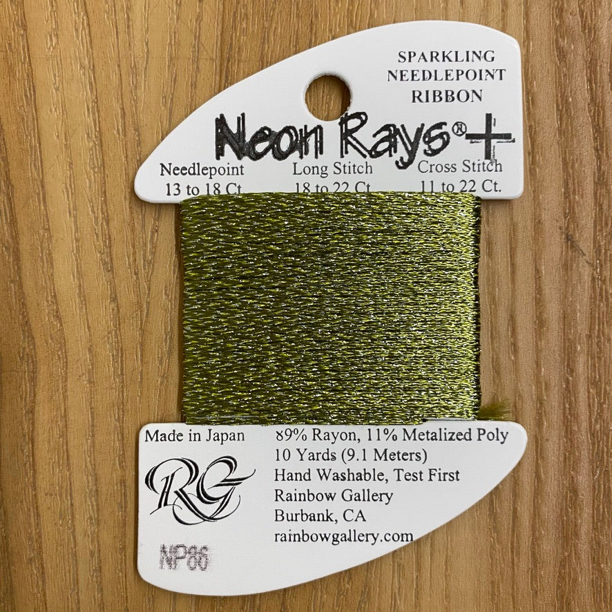 Neon Rays+ NP86 Avocado - KC Needlepoint
