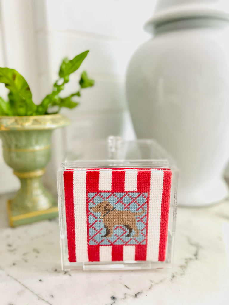 Acrylic Box /Coaster Self Finishing Class KC Needlepoint