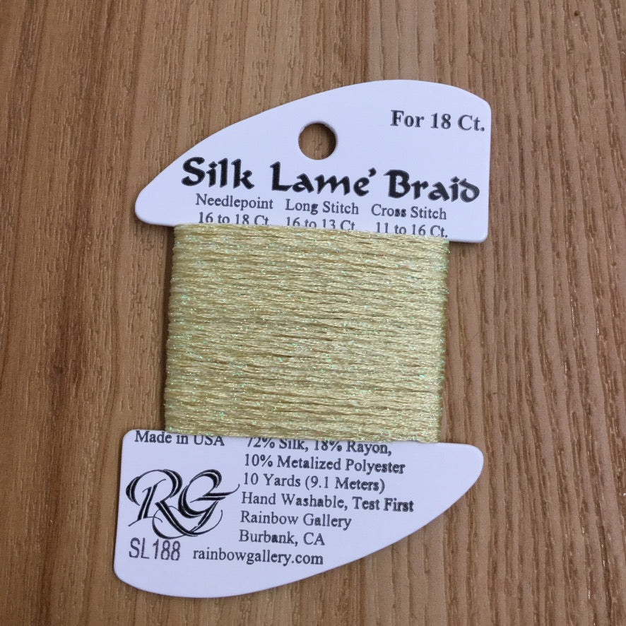 Silk Lamé Braid SL188 Vanilla - KC Needlepoint