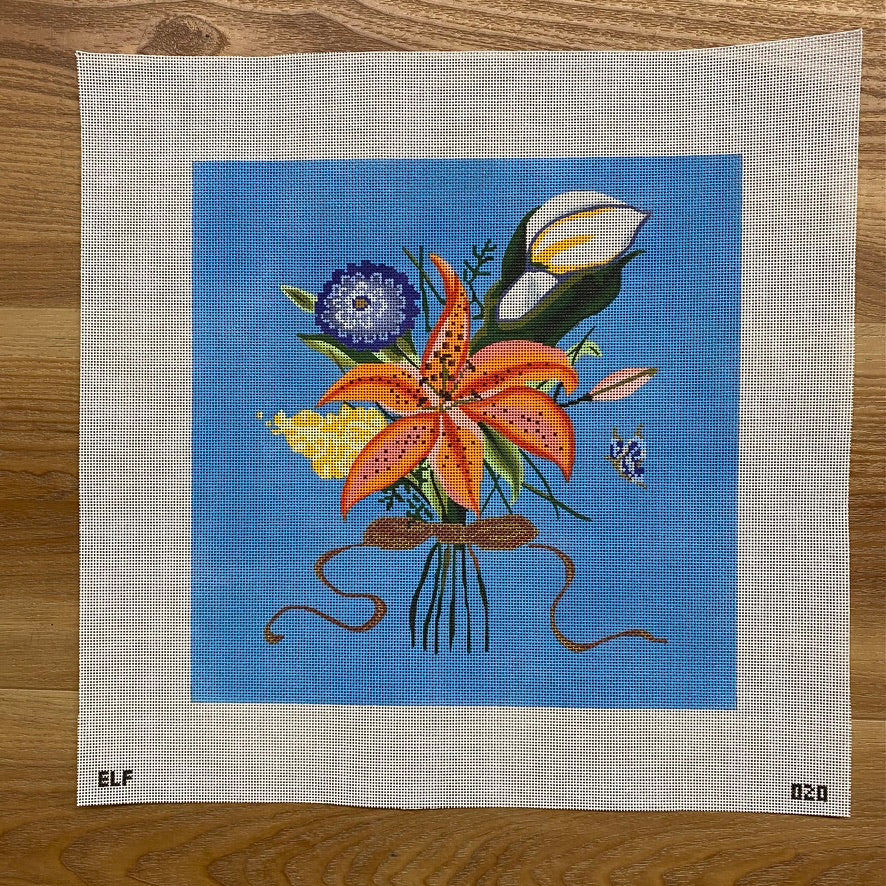 Beautiful Flowers Canvas - KC Needlepoint