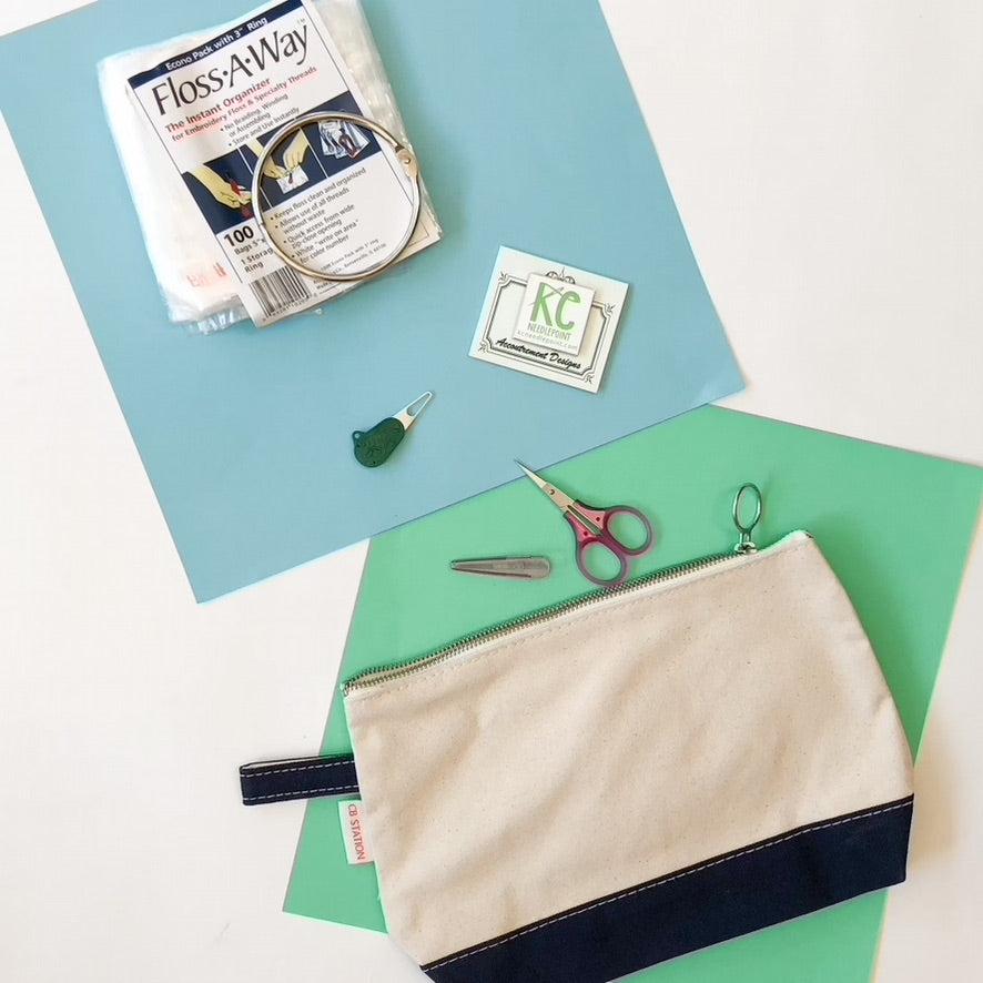 The Essentials Accessory Bag - KC Needlepoint