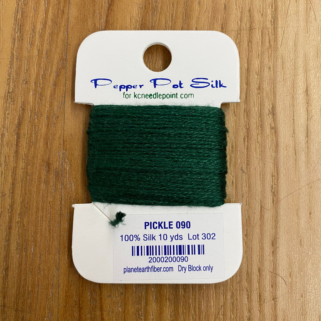 Pepper Pot Silk Card 090 Pickle - KC Needlepoint