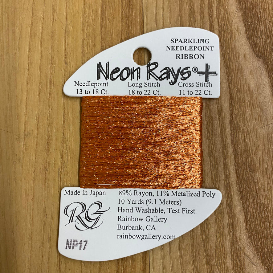 Neon Rays+ NP17 Peach - KC Needlepoint