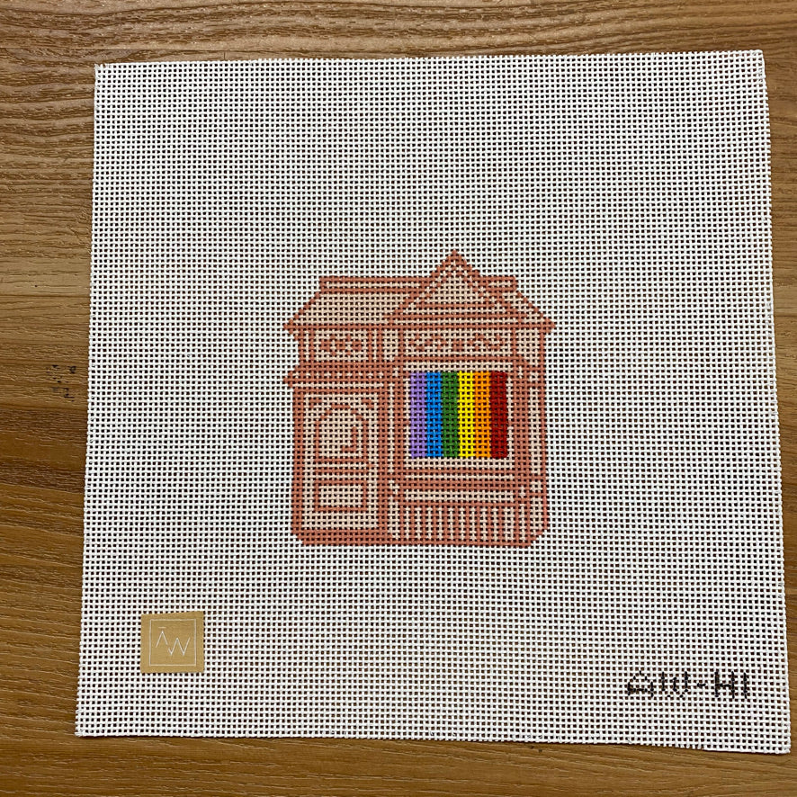 LGBT Painted Lady Canvas - KC Needlepoint