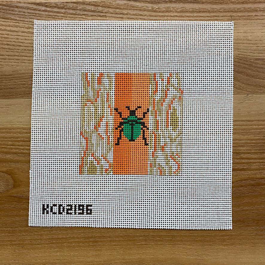 Beetle on Mindy Square Canvas - KC Needlepoint