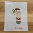 Santa with Star Candy Cane Canvas - KC Needlepoint