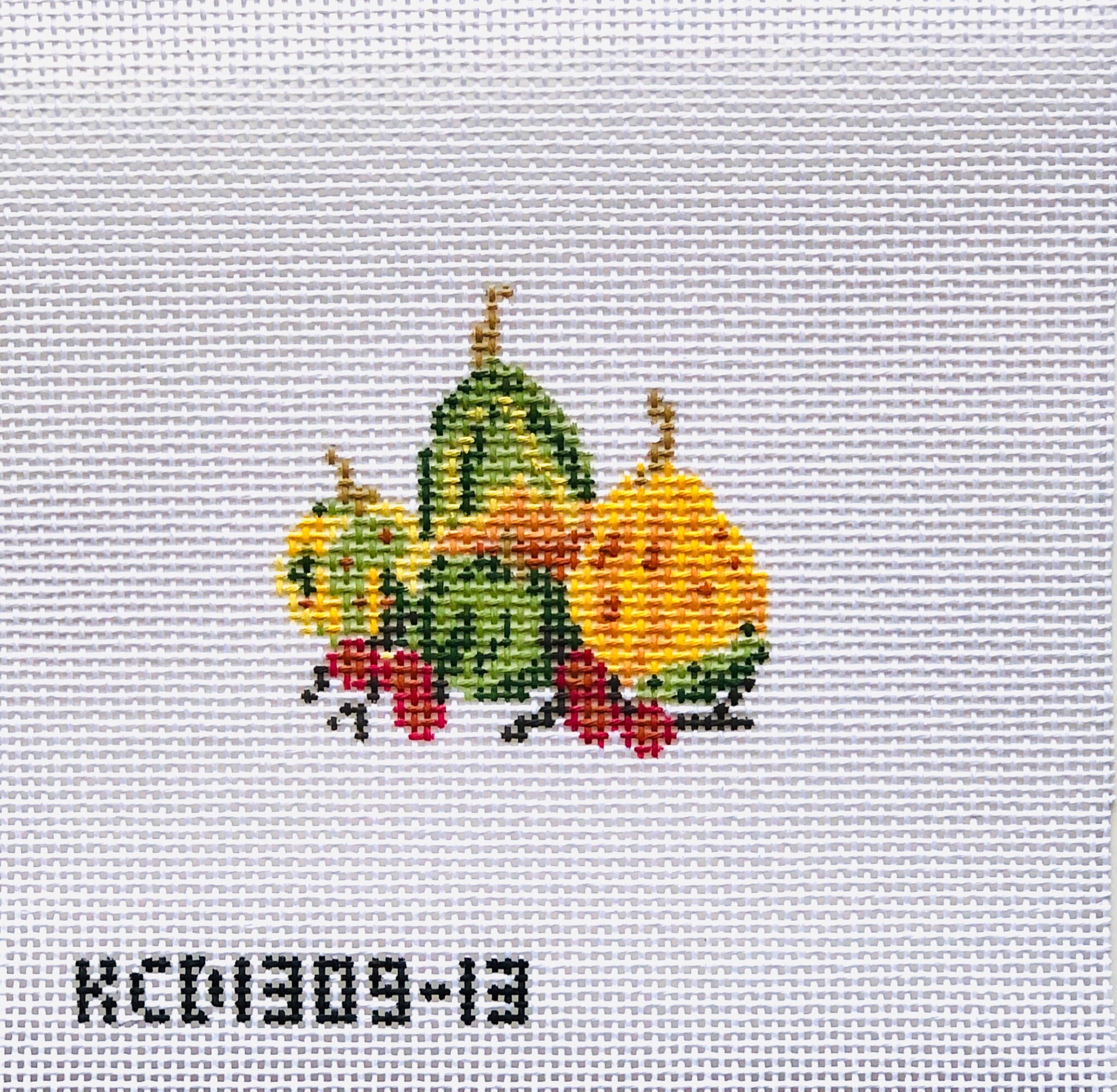 Gourds Ornament Canvas - KC Needlepoint
