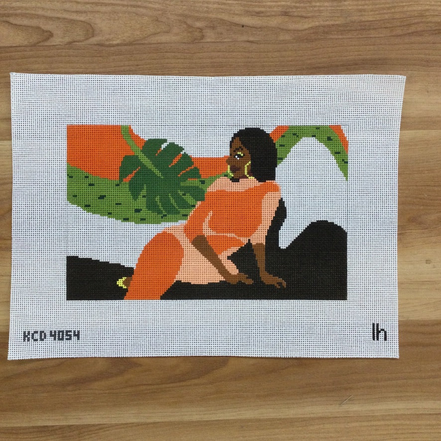 Tropical Breeze Coming Your Way Canvas - KC Needlepoint