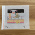 Tennis Girl Roll-Up Canvas - KC Needlepoint