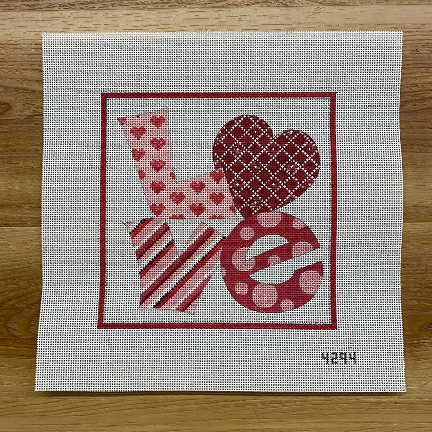 Valentine Love Canvas - KC Needlepoint