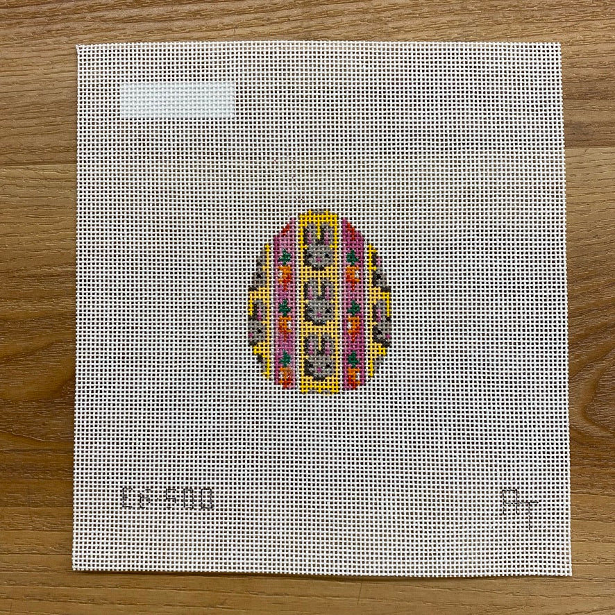 Brown Bunnies Mini Egg Canvas - KC Needlepoint