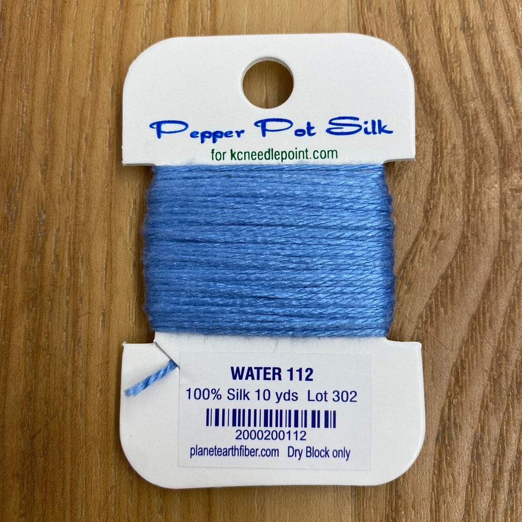 Pepper Pot Silk Card 112 Water - KC Needlepoint