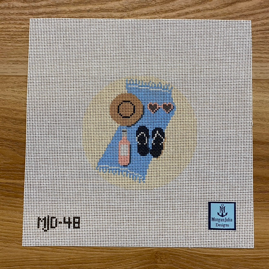 Beach Day Canvas - KC Needlepoint