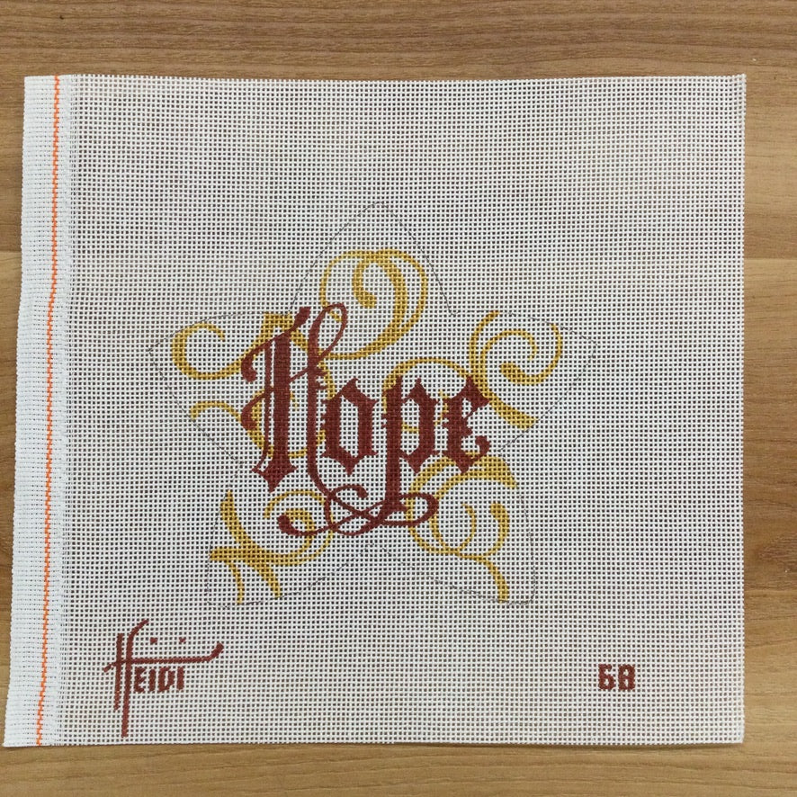 Hope Star Canvas - needlepoint