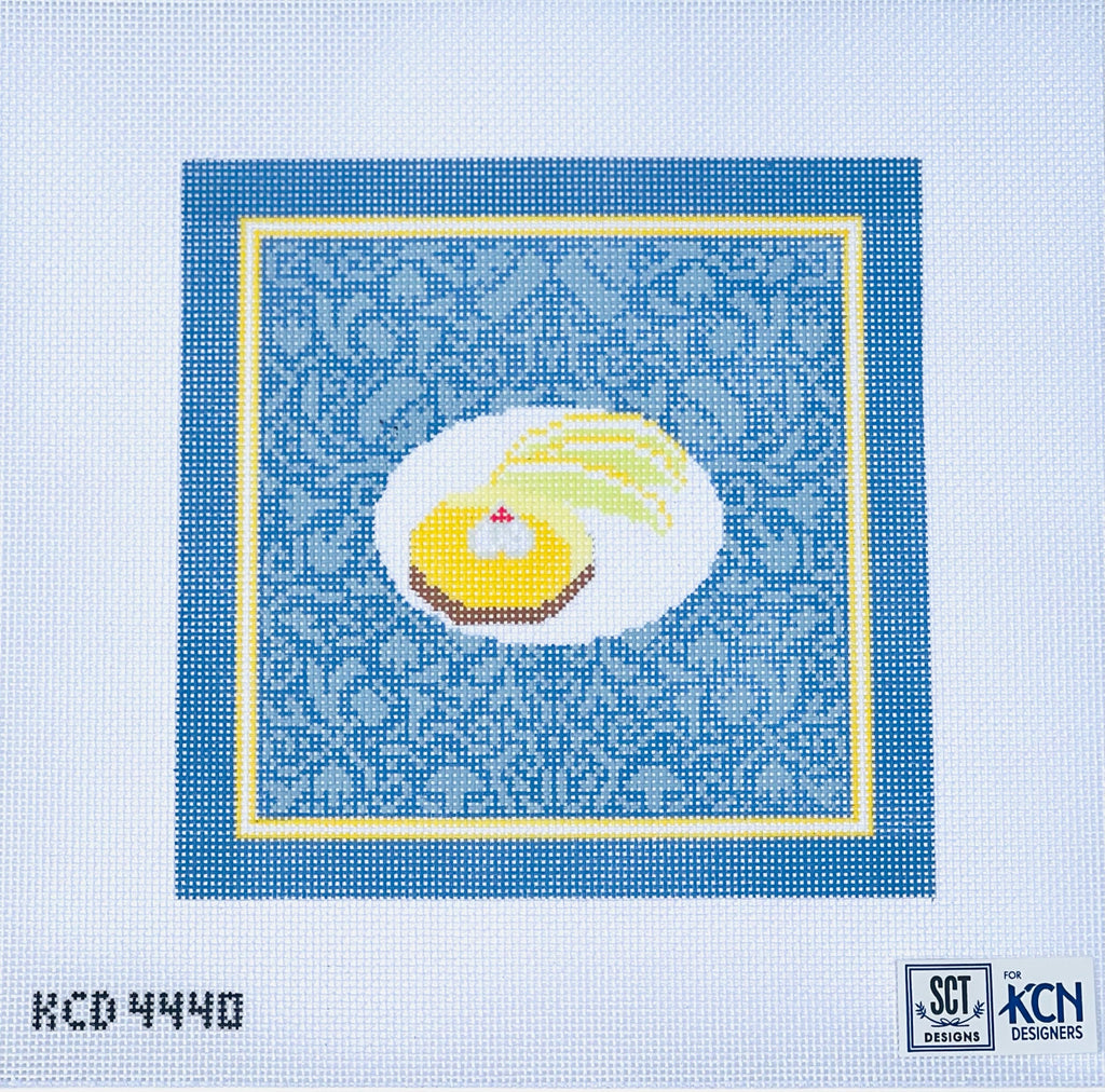 Lemon Tart Tray Canvas - KC Needlepoint