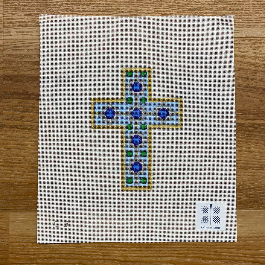 Byzantine Cross Canvas - KC Needlepoint