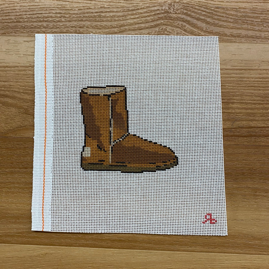 Suede Boot Canvas - KC Needlepoint