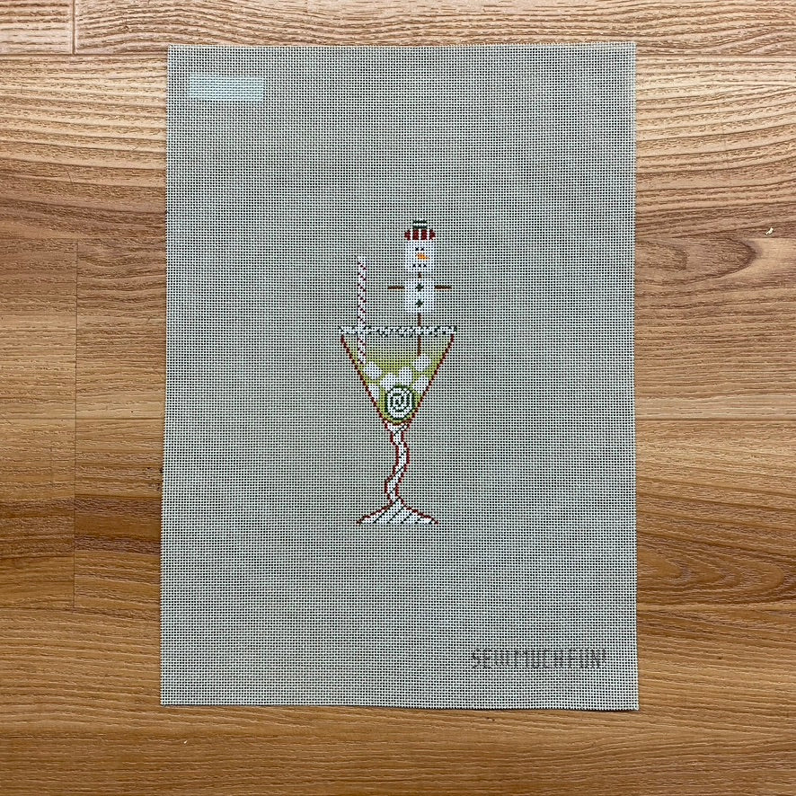 Marshmallow Drink Canvas/Stitch Guide - KC Needlepoint