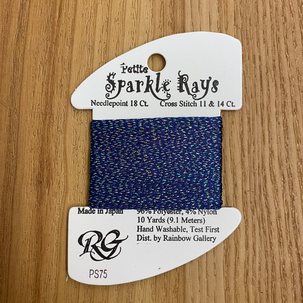 Petite Sparkle Rays PS75 Navy Blue - KC Needlepoint