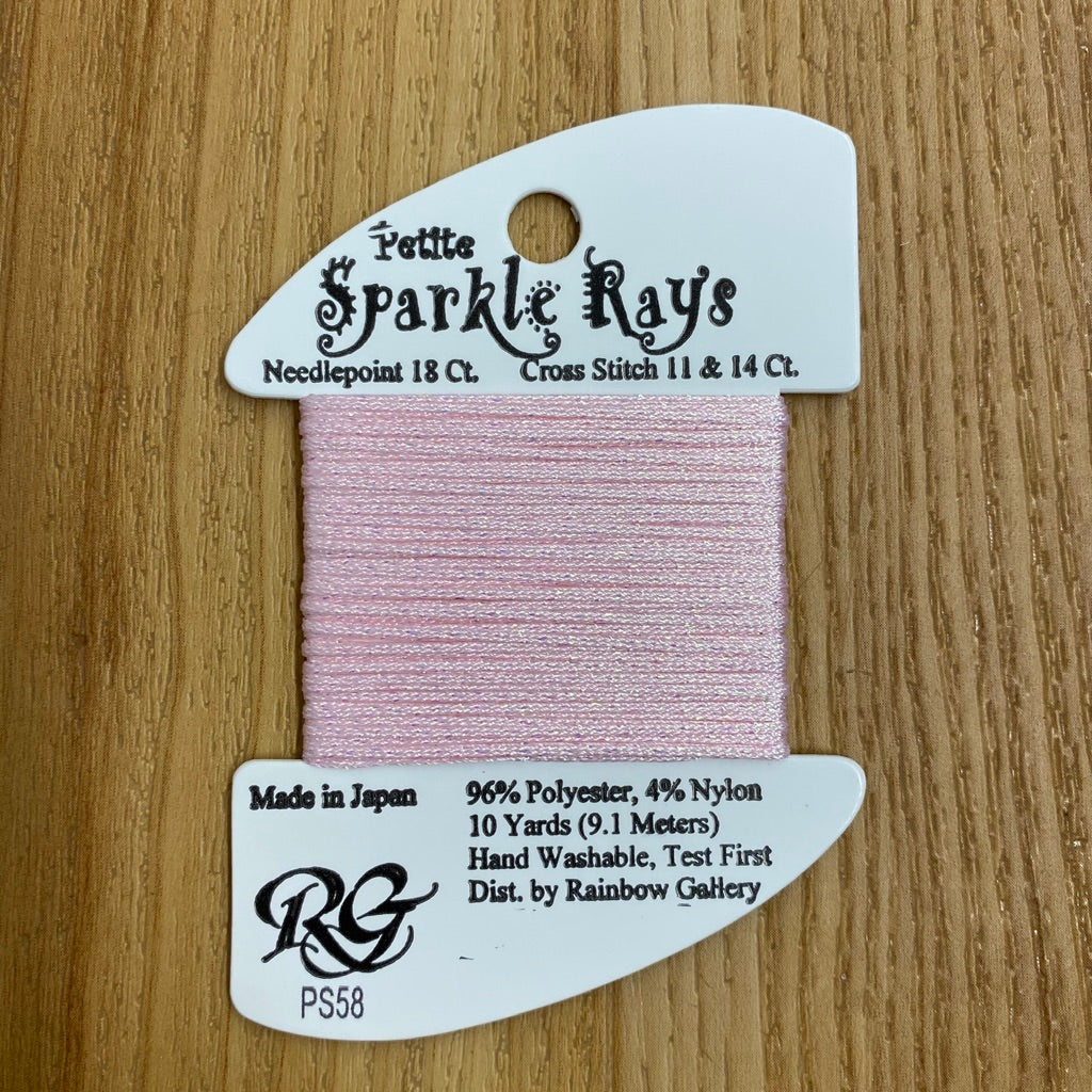 Petite Sparkle Rays PS58 Lite Pink - KC Needlepoint